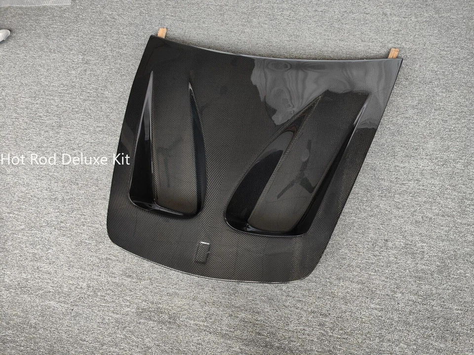 Real Carbon Fiber Front Hood Scoop Bonnet Cover Fits For Ferrari F430 2004-2009 - Image 2 of 4