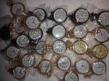 Lot of 25 Watch elgin vintage pocket Collectible Antique Brass Pocket Watch gift