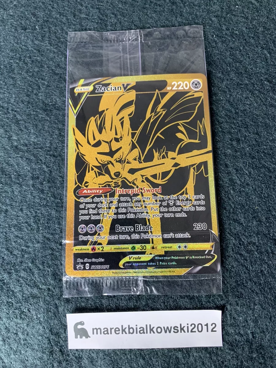 Sealed Zacian V Pokemon Card SWSH076 Promo Holo