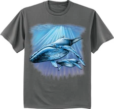 Humpback Whale T-shirt Mens Graphic Tee Ocean Marine Life