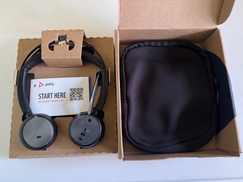 New Poly Voyager Focus 2 UC USB-A Wireless Headset- Bluetooth Stereo Headset - Picture 5 of 6