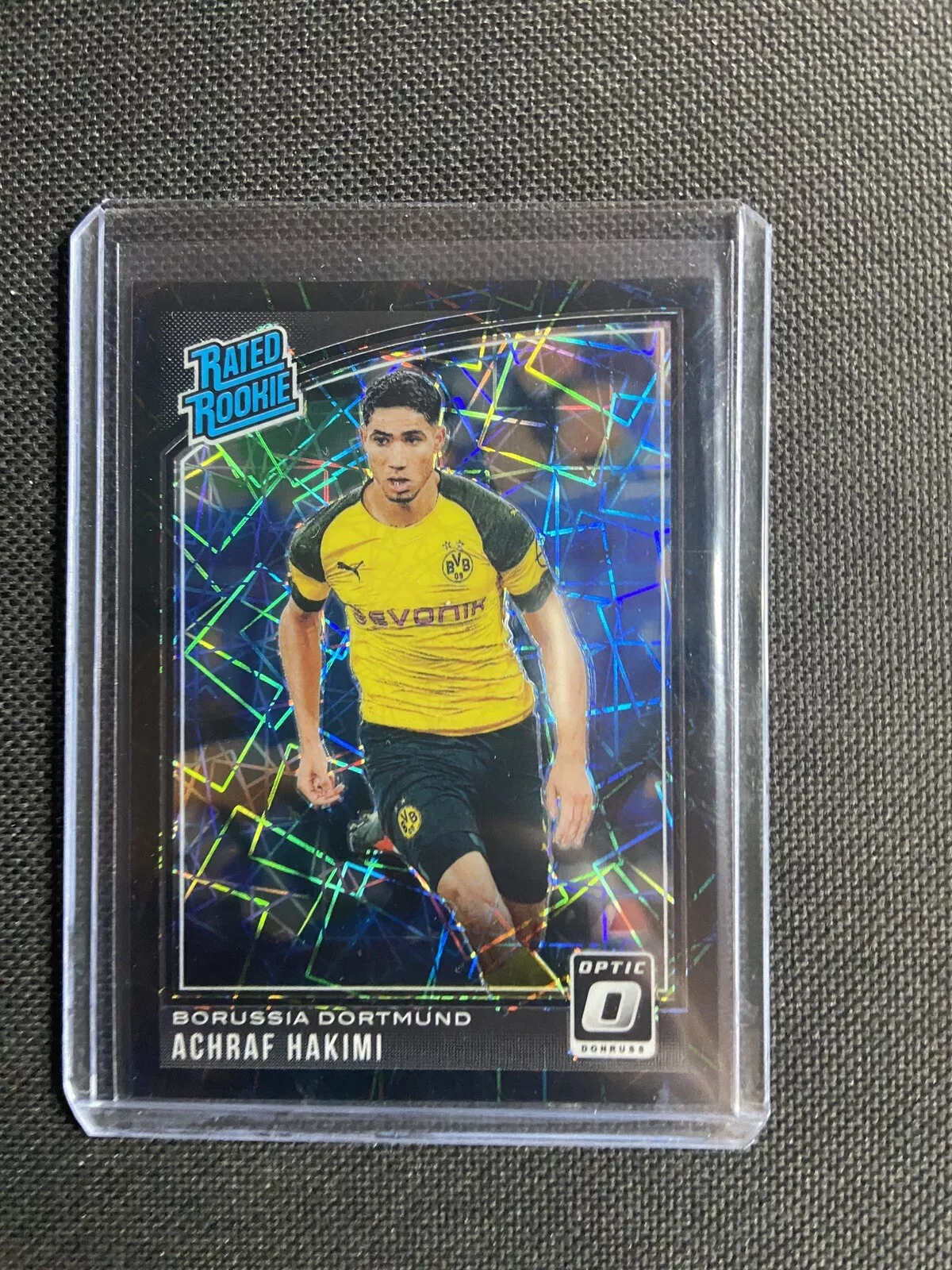 2018-19 Panini Donruss Achraf Hakimi Optic Black Velocity Rated Rookie RC #24/25