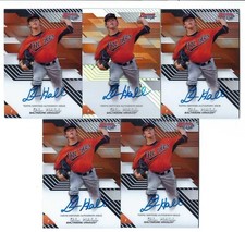 2017 BOWMAN BEST RC AUTO LOT (5 CARDS) - D.L. HALL