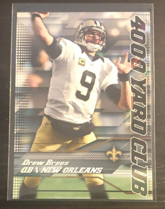 2014 Topps Football DREW BREES 4000 Yard Club Insert #6 Saints
