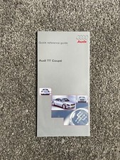 Genuine Audi TT Mk1 Owners Quick Guide Manual*98-06*VGC