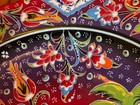 Traditional Turkish Iznik Style Ceramic Plate Hand Painted Raised 3D Designs — photo 4