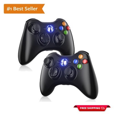 Affordable 2 Pack Xbox 360 Wireless Replacement Controllers for Ultimate Gaming