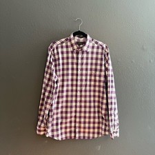 Rodd Gunn Sports Fit Checkered Button Down Size L