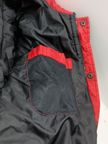 Vintage 1997 Nike Puffer Wntr Jacket Parka Blk Red Swoosh 90s Men’s Size M No Zipper - Bild 11 von 14