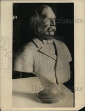 1929 Press Photo Life Size Bust of Grover Cleveland Store Away for 42 Years