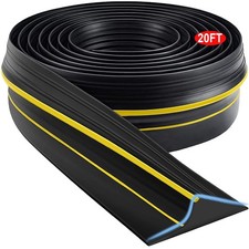 Universal Garage Door Threshold Seal Strip 20FT Kit, Bottom Waterproof Rubber We