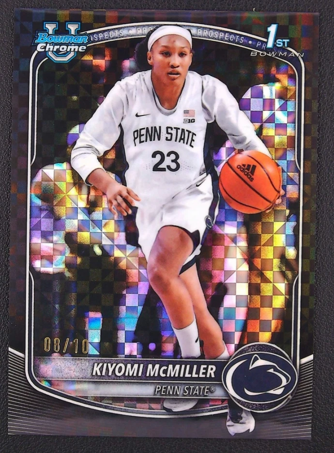 2025-26 Bowman Chrome Kiyomi McMiller Black X-Fractor Refractor /10