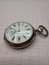 antike 800er Silber Taschenuhr Mechanisch #s212
