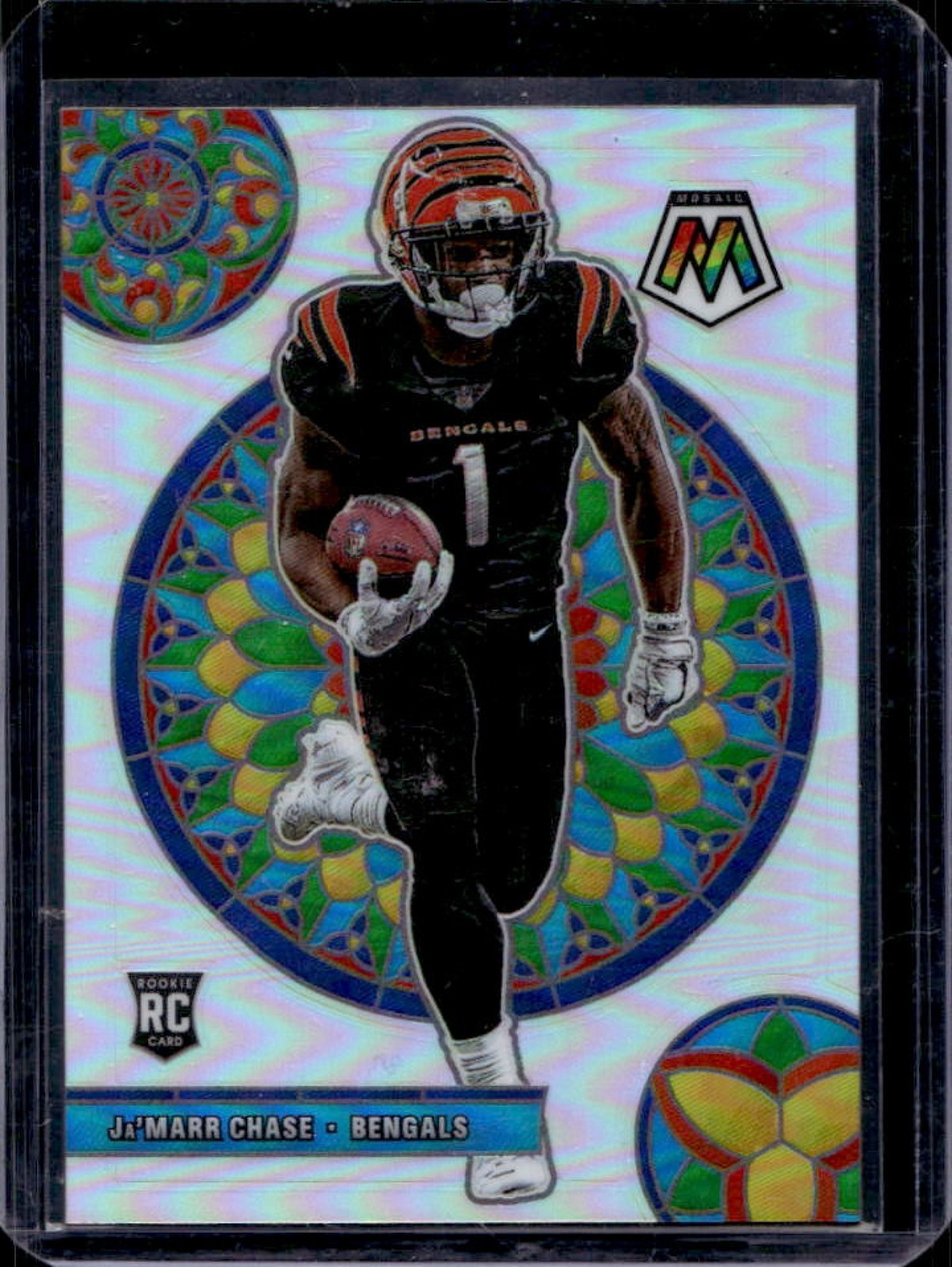 2021 Mosaic Ja'Marr Chase Glass SSP RC Rookie #GM-26 Bengals