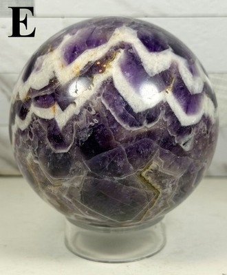 2-2.4'' Dream (Chevron) Amethyst Crystal Spheres *FREE SHIPPING ON $35+*