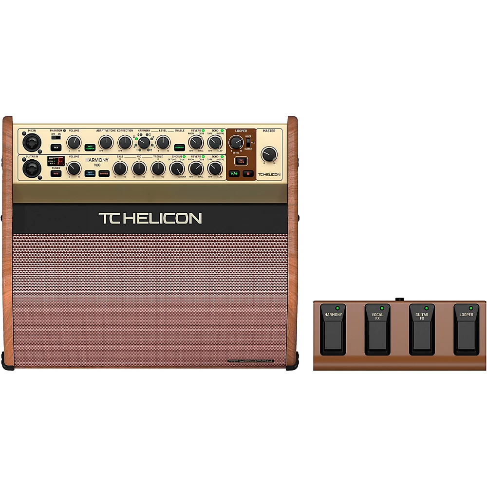 TC Helicon HARMONY V60 60 Watt 2-Channel Acoustic Amplifier w/Vocal Processing