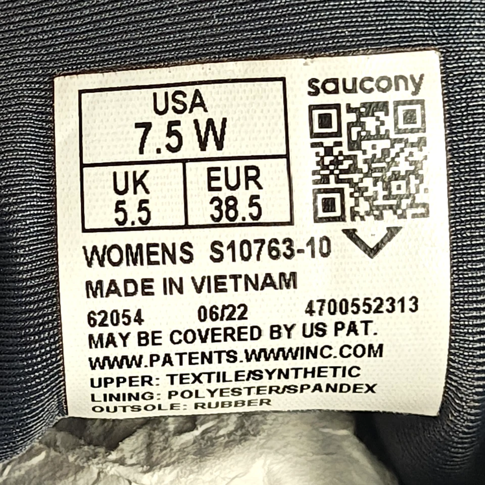 Saucony Omni 21 Women’s 7.5 Wide Black White S10763-10 Running Shoes READ Damage - Image 2 of 4