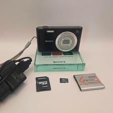 Sony Cyber-shot DSC-W800 20.1 MP 5x Optical Zoom Digital Camera Black Tested