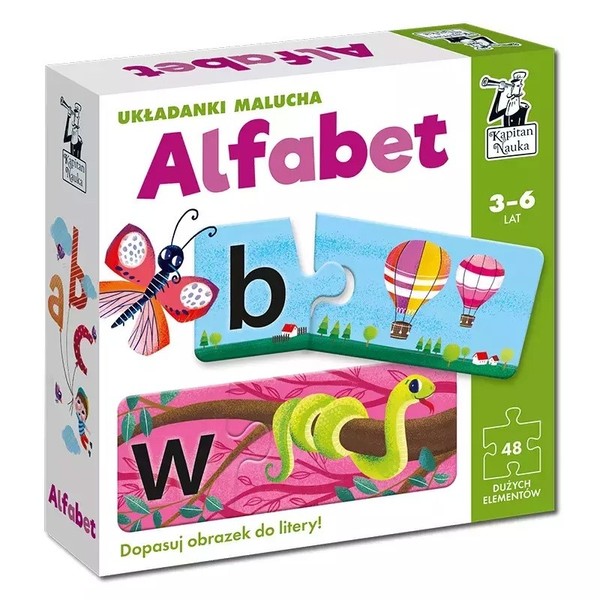 Puzzle 24 Elementy. UkłAdanki Malucha. Alfabet - Kapitan Nauka - Gry-image