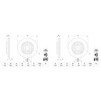 2X Bosch Bremsscheiben Ø252Mm Vorderachse Passend FüR | 0 986 479 F37