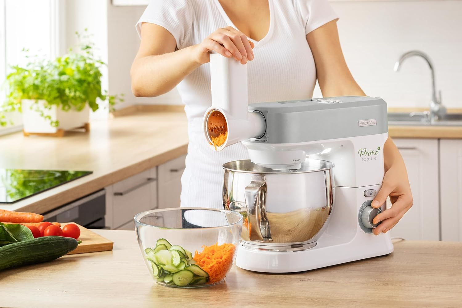 Robot Da Cucina Multifunzione, Planetaria Potente 1200W, Accessori Completi, Cio foto 4