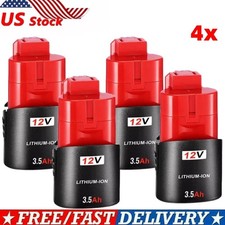 2Pack 12V 3.5Ah for Milwaukee M-12 Lithium-ion Battery 48-11-2425 48-11-2420