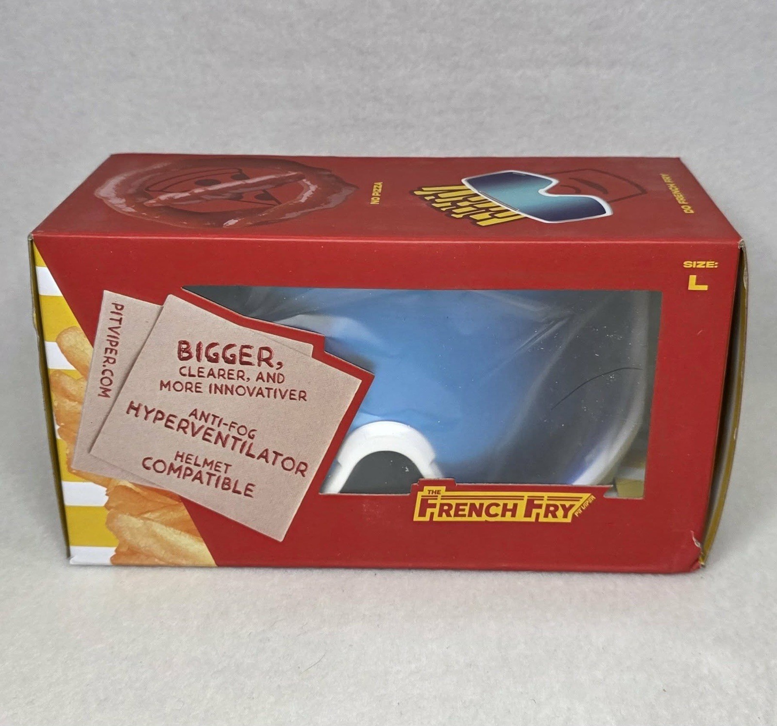 PIT VIPER French Fry Ski/Snowboard Goggles Size Large Blue L