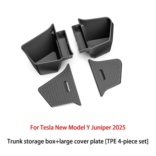 For/Tesla Model Y Juniper/2025+TPE Car Trunk Storage Box/New Cover Mat Partition - Picture 11 of 13