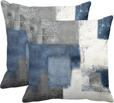 Throw Pillow Covers Modern Home Art Decor, 20 x 20 Inches Set of 2 Pillow Cases