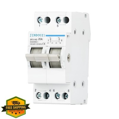 JINDOUZI Manual Transfer Switch 2P 20A