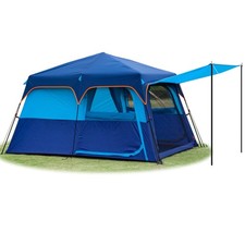 KTT Extra Large Tent 6-10-12-14 Person A ,Family Cabin Tents,2 Rooms,3 Doors ...