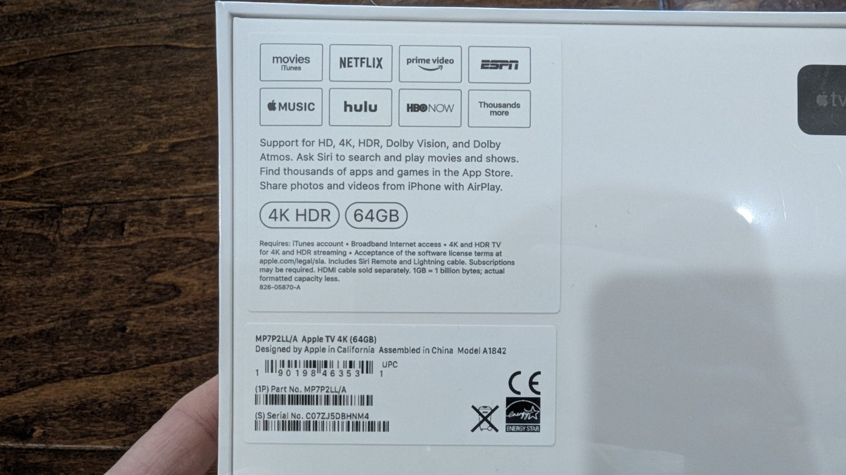 Apple TV (5th Generation) 4K HD Media Streamer (MP7P2LL/A) - Black