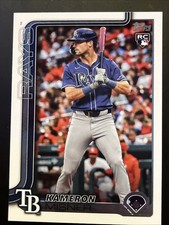 2025 Topps MLB Baseball Series 1 No. 84 Kameron Misner Rookie Rays