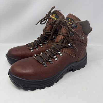 Thorogood Omni Series Men s 9 D shoes brown leather steel toe work boots Xstream
