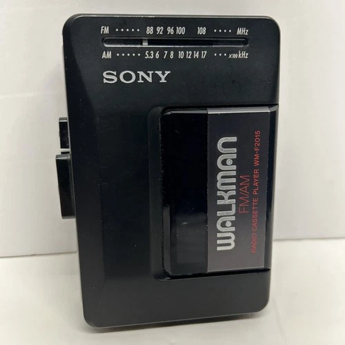 Sony Walkman WM-F2015 AM/FM Cassette Player *New Belts* * Works* *Cleaned*