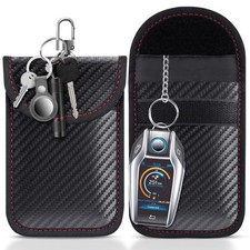 Faraday Pouch for car Keys 2 Pack Faraday Bag Car Key Signal Blocking Pouch