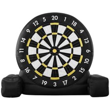 Inflatable Soccer Dart Board, over 10 ft High Giant Soccer Dart Board with 9 Kic