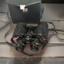 Vintage Binolux 7x50 Binoculars With Case.