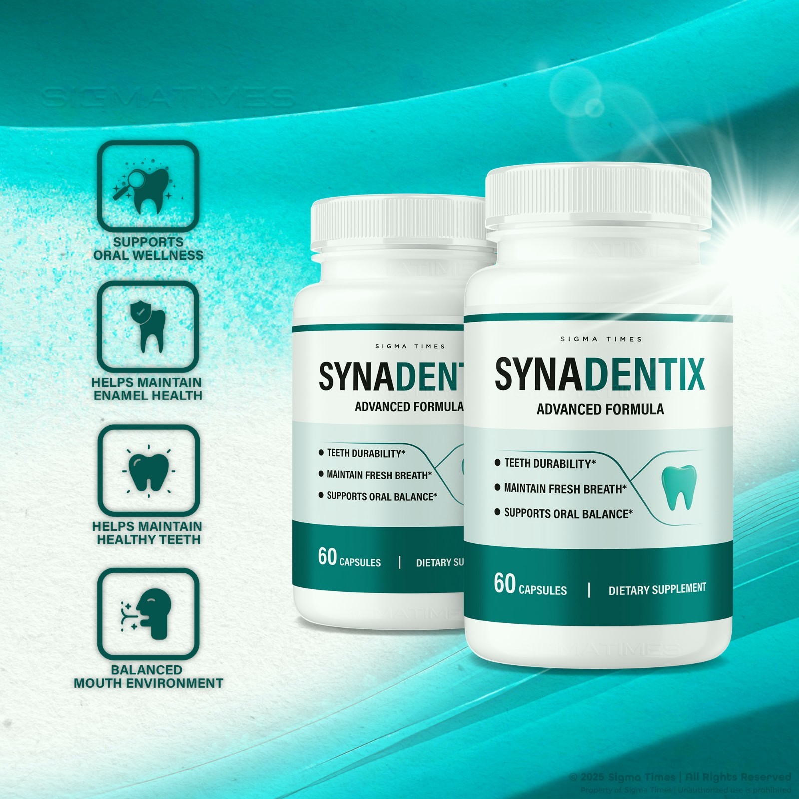 (3 Pack) SynaDentix Capsules, Syna Dentix Oral and Dental Health Support