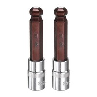 "14Mm Kugelkopf Sechskant-Bit 1/2\" Antrieb S2 Stahl 2 StüCk FüR CR-V"