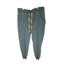 FIGS Jogger Scrub Pants Olive Green W18SW2005P Women Size L/P