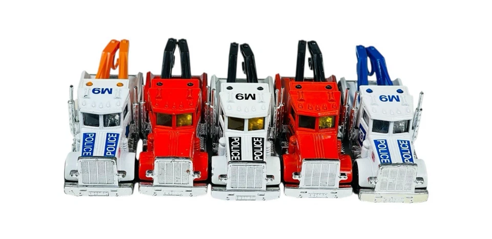 Matchbox Superfast (5) Varied MB61 Peterbilt Wreck Trucks w/Yellow Grid Boxes - Image 2 of 4