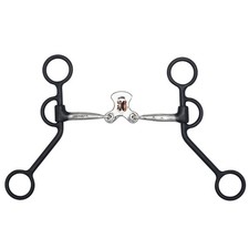 Showman Argentine Shank Bit w/ Double Copper Rollers