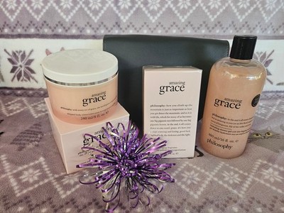 PHILOSOPHY AMAZING GRACE 3 PC LAYERING GIFT SET & COSMETIC BAG NWT**SEALED**