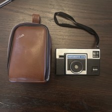 VINTAGE 1970s Kodak Instamatic X-15 Camera 126 Film USA with Leather case