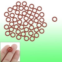 50 Pcs 12Mm OD 2.5Mm Dicke Rot Gummi ÖLdichtung Ring Dichtring O-Ring Dichtung
