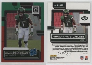 2022 Donruss Rated Optic Preview Red & Green Ahmad Gardner Sauce Rookie RC