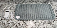 Electric Heating Pad For Back Pain & Cramps Relief 12"x24" 6 Heat Settings