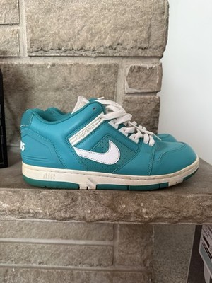 Supreme x Nike Air Force 2, Men's size 9.5, Aqua/Teal, Worn