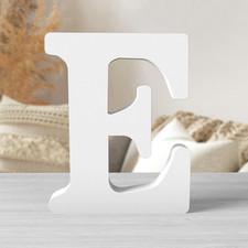 8 Inch White Wood Letters Unfinished Wood Letters for Wall Decor Decorative Stan